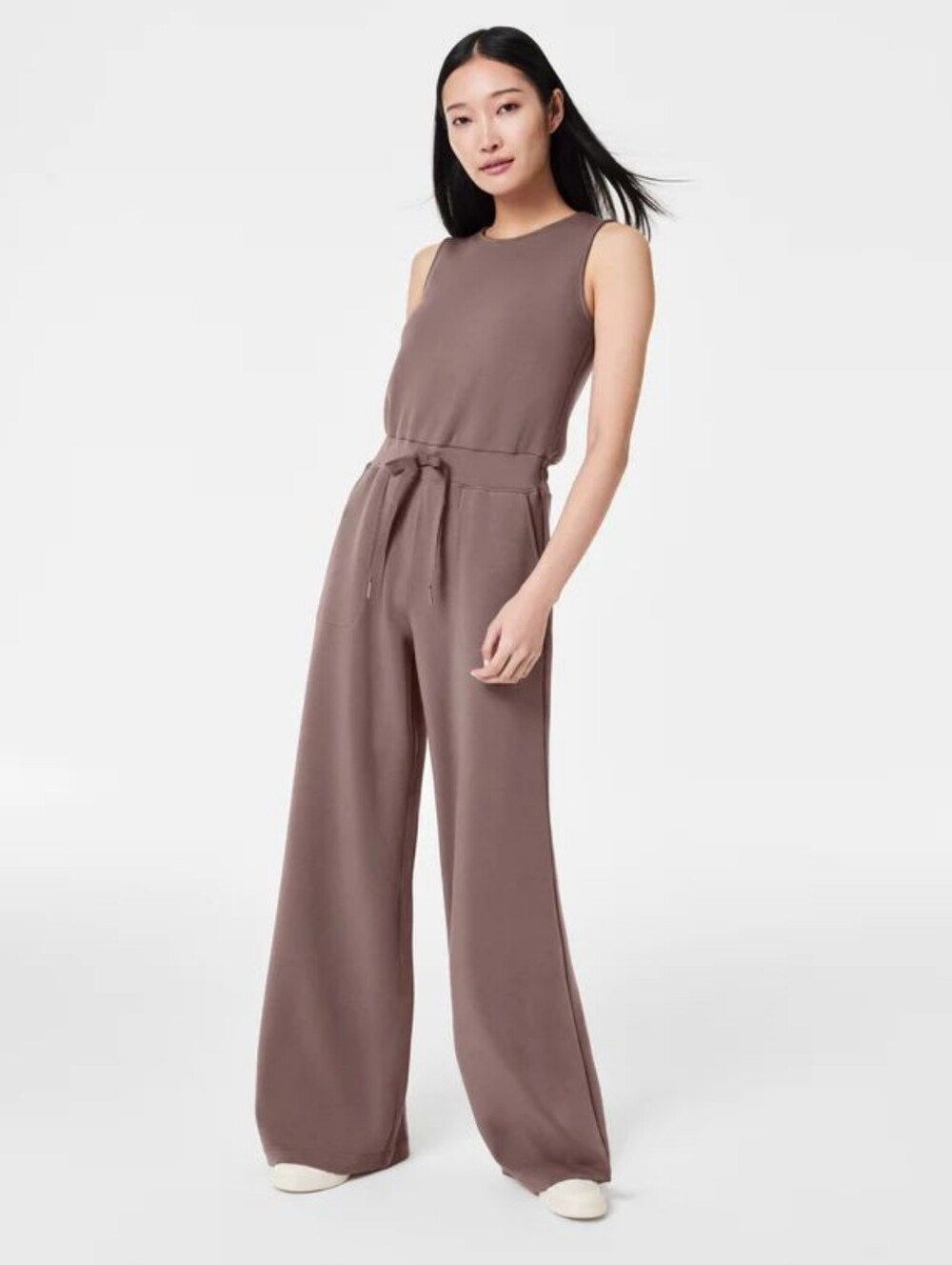 SPANX AirEssentials Jumpsuit Women’s Size Large Petite Comfort Minimalist